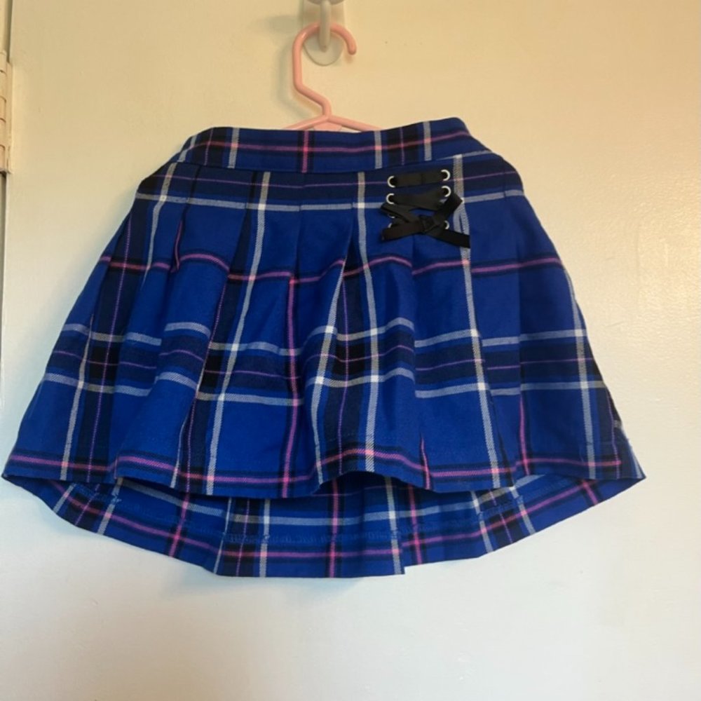Children's Blue Plaid Skirt Justice (6/7)